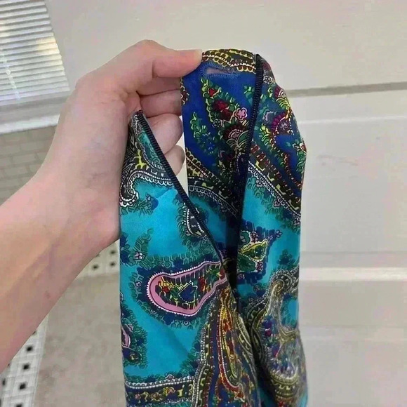 Talbots colorful business casual paisley formal slacks size 10 - Picture 4 of 8